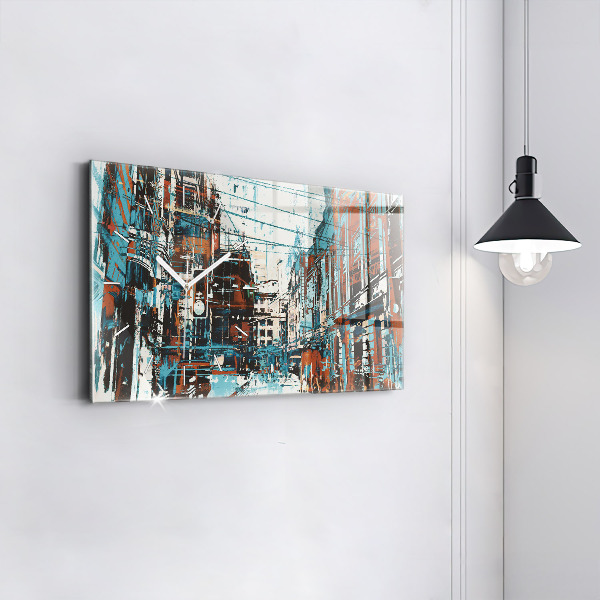 Horloge rectangulaire horizontale Art de rue