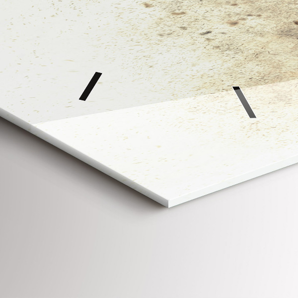 Horloge rectangulaire horizontale Personnes abstraites sable