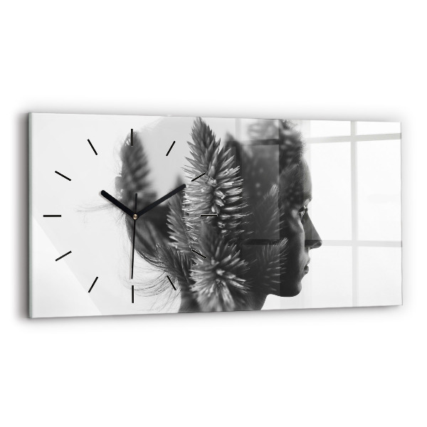 Horloge rectangulaire horizontale Sensibilité de la pensée humaine