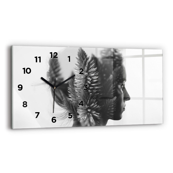 Horloge rectangulaire horizontale Sensibilité de la pensée humaine