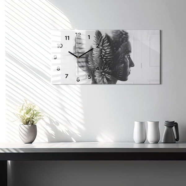 Horloge rectangulaire horizontale Sensibilité de la pensée humaine