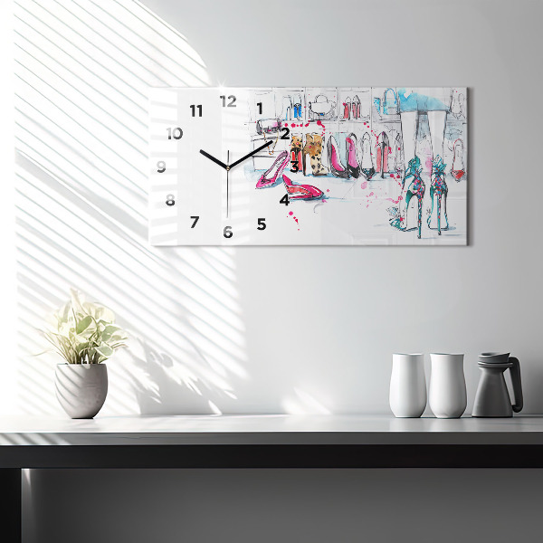 Horloge rectangulaire horizontale 'L''élément de la féminité'
