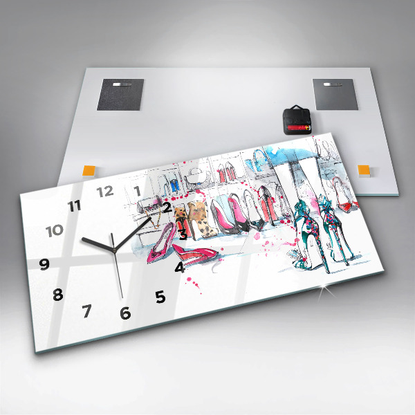 Horloge rectangulaire horizontale 'L''élément de la féminité'