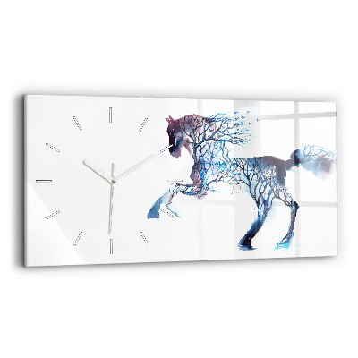 Horloge rectangulaire horizontale Altruisme de la nature animale