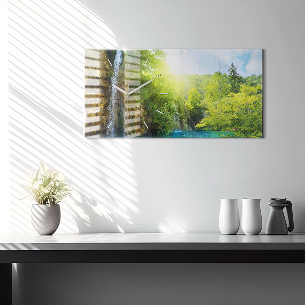 Horloge rectangulaire horizontale Paysage de la lagune