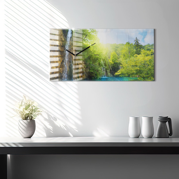 Horloge rectangulaire horizontale Paysage de la lagune