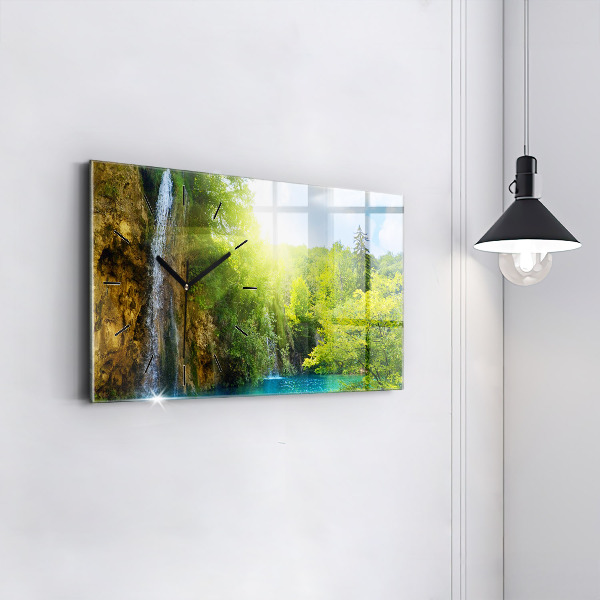 Horloge rectangulaire horizontale Paysage de la lagune