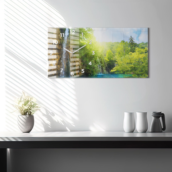 Horloge rectangulaire horizontale Paysage de la lagune