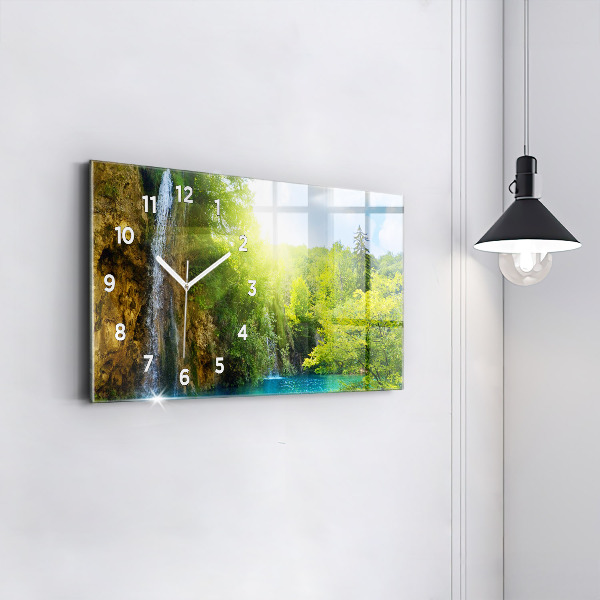 Horloge rectangulaire horizontale Paysage de la lagune