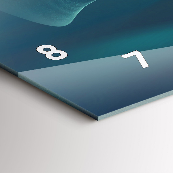 Horloge rectangulaire horizontale 'Image d''un aigle en vol'