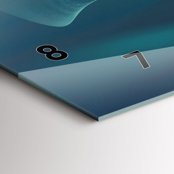 Horloge rectangulaire horizontale 'Image d''un aigle en vol'