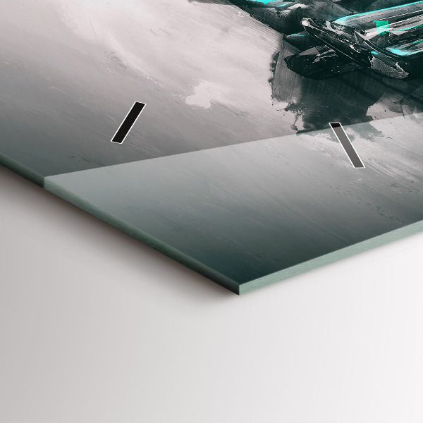 Horloge rectangulaire horizontale Voiture de la vieille école