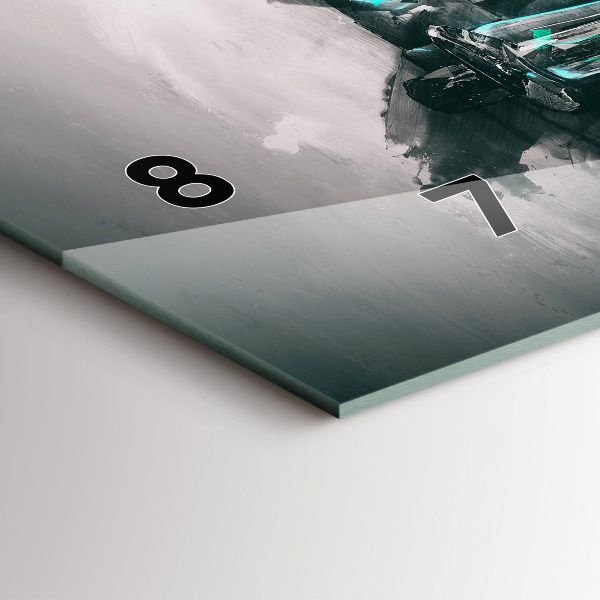 Horloge rectangulaire horizontale Voiture de la vieille école