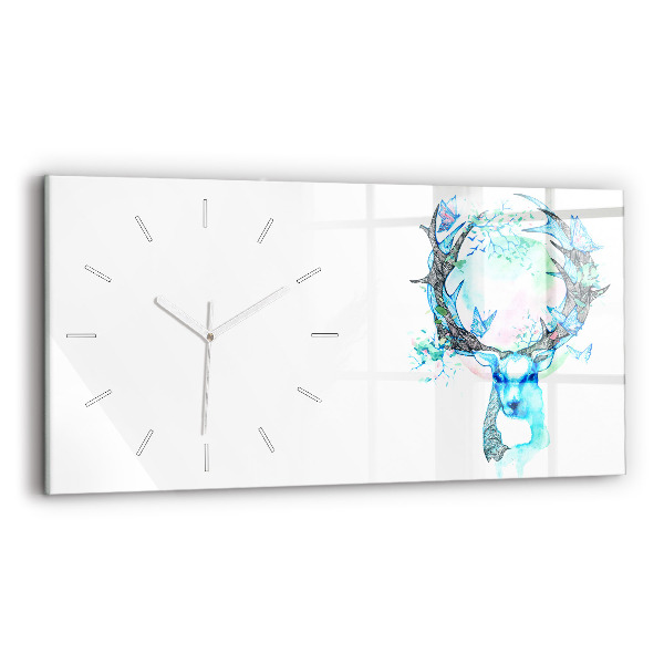 Horloge rectangulaire horizontale Illustration de cerf