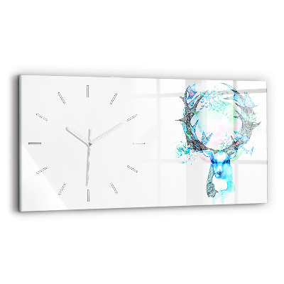 Horloge rectangulaire horizontale Illustration de cerf