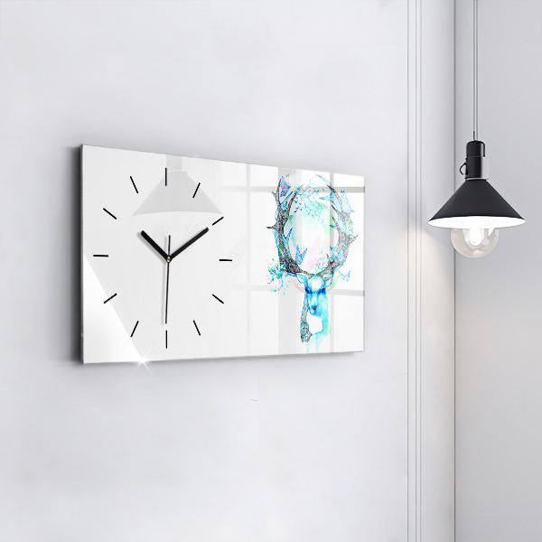 Horloge rectangulaire horizontale Illustration de cerf
