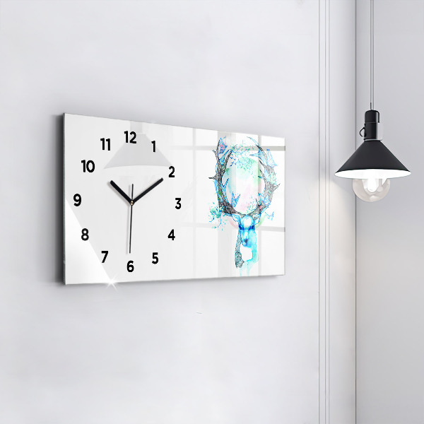 Horloge rectangulaire horizontale Illustration de cerf