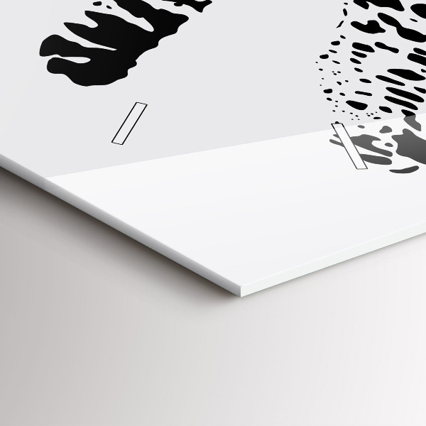 Horloge rectangulaire horizontale 'Silhouette d''une panthère'