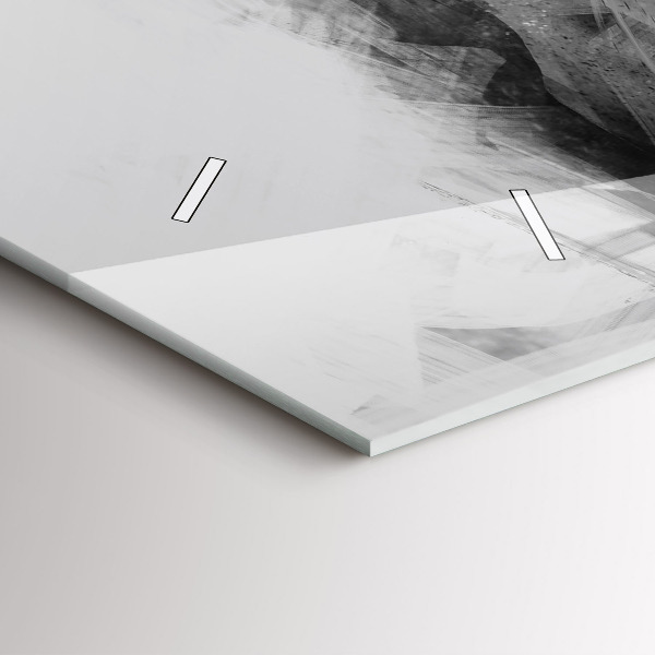 Horloge rectangulaire horizontale Lion peint