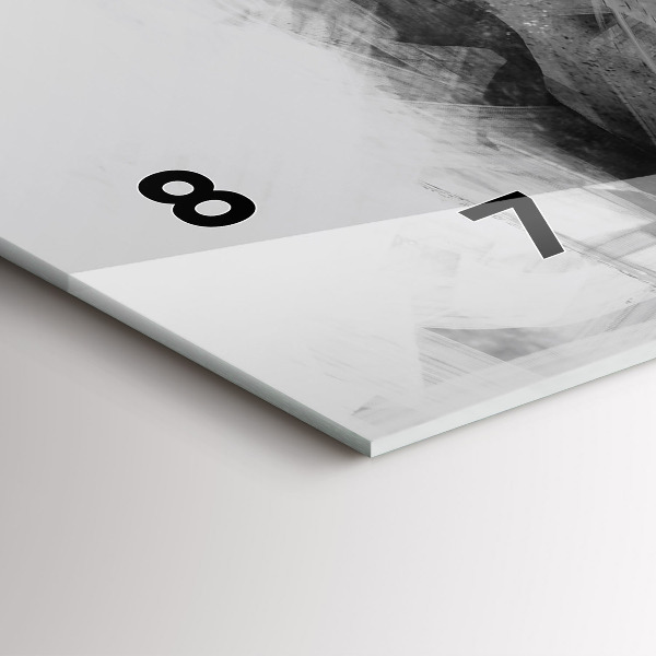 Horloge rectangulaire horizontale Lion peint