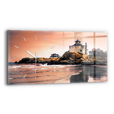 Horloge rectangulaire horizontale Côte de Sherman