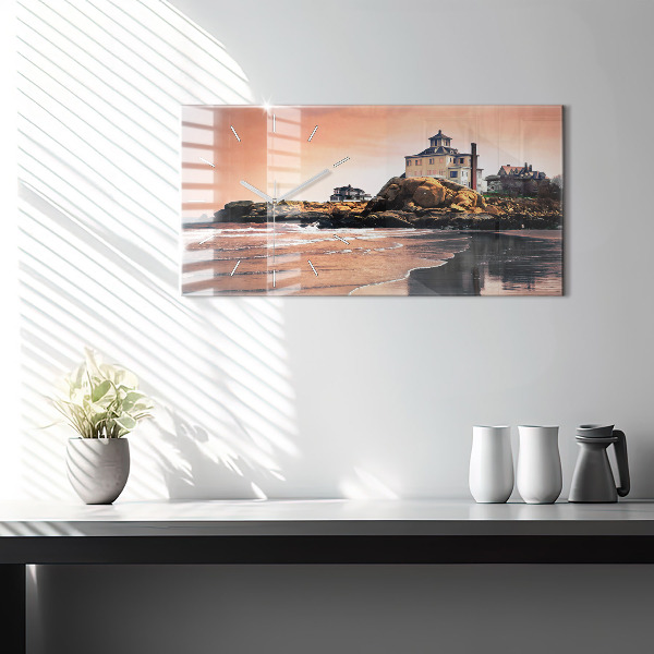 Horloge rectangulaire horizontale Côte de Sherman