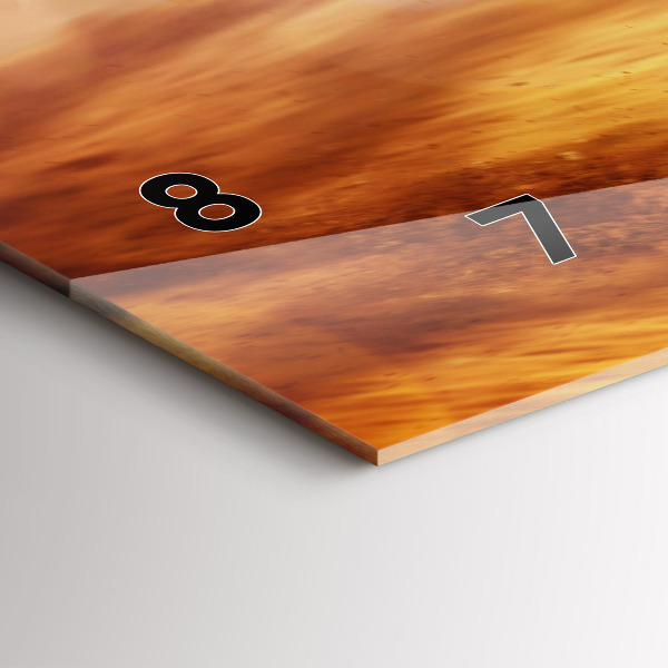 Horloge rectangulaire horizontale Motocross Enduro