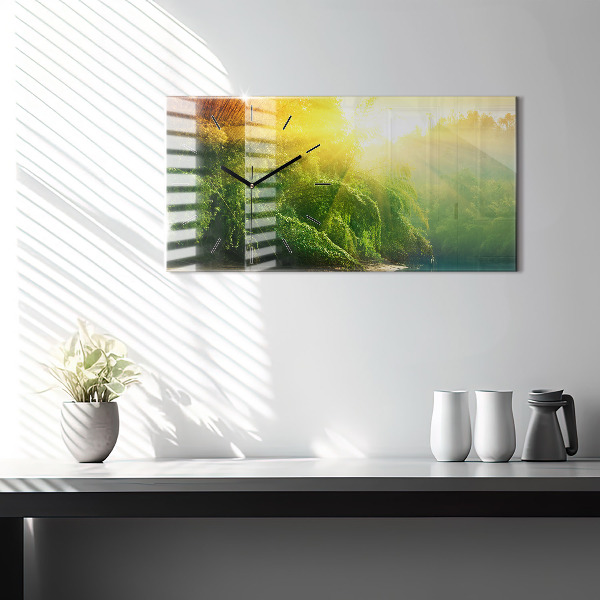 Horloge rectangulaire horizontale Nature paisible