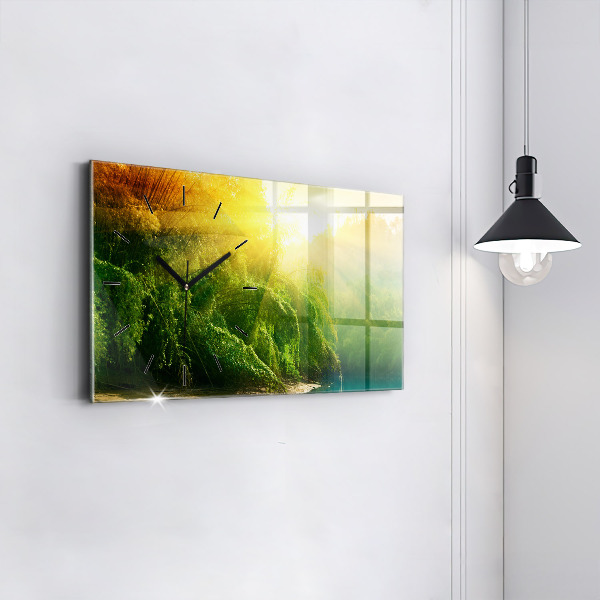 Horloge rectangulaire horizontale Nature paisible