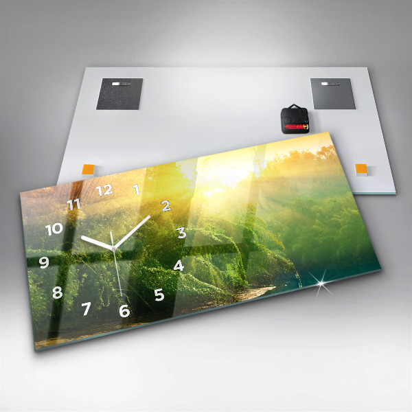 Horloge rectangulaire horizontale Nature paisible
