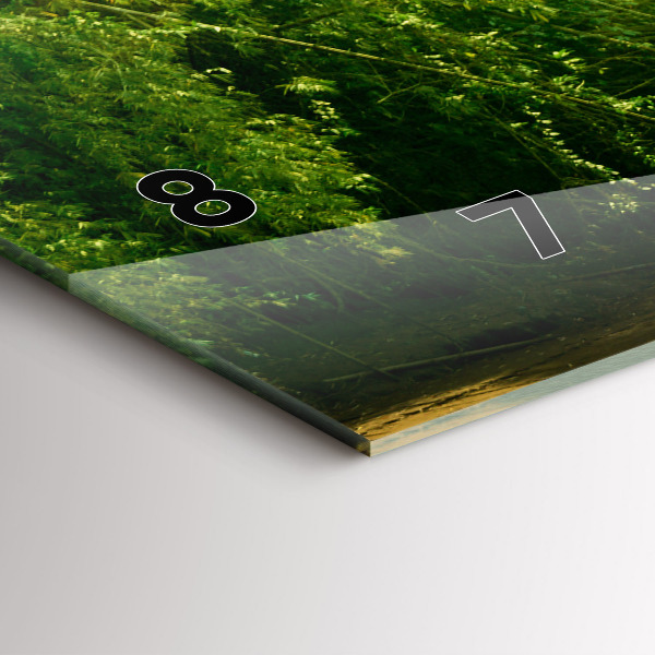 Horloge rectangulaire horizontale Nature paisible