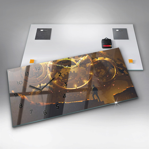 Horloge rectangulaire horizontale Temps – Mécanisme