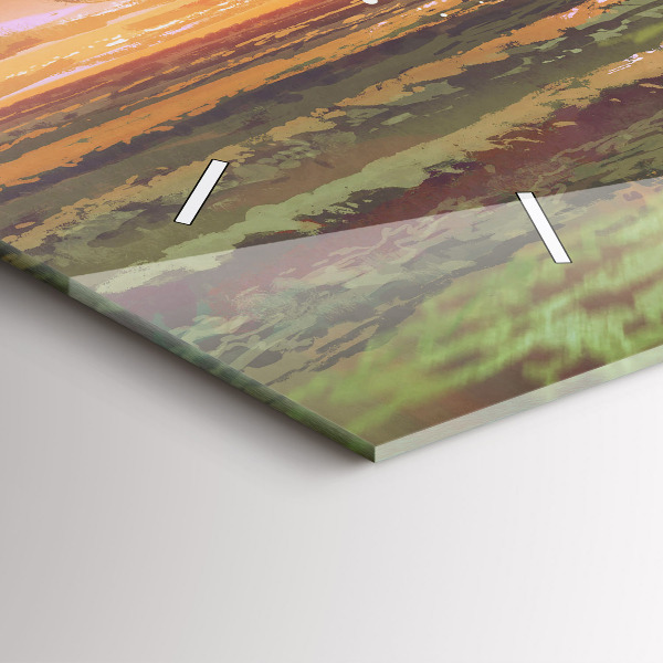 Horloge rectangulaire horizontale Concert sur la plage