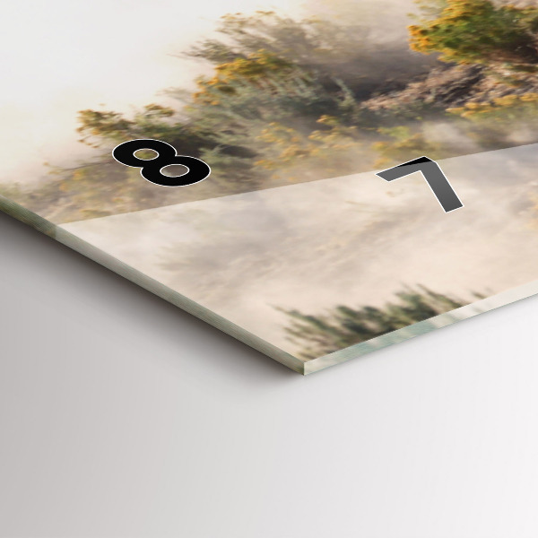 Horloge rectangulaire horizontale Un troupeau de chevaux au galop