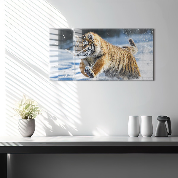 Horloge rectangulaire horizontale Un pas courageux en avant