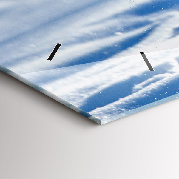 Horloge rectangulaire horizontale Un pas courageux en avant