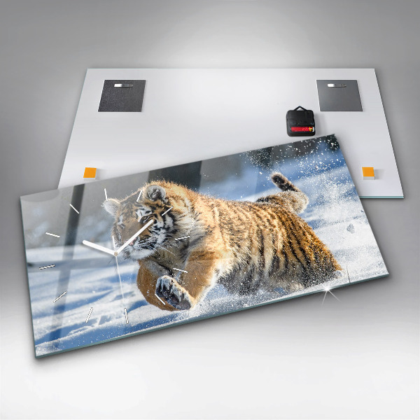 Horloge rectangulaire horizontale Un pas courageux en avant