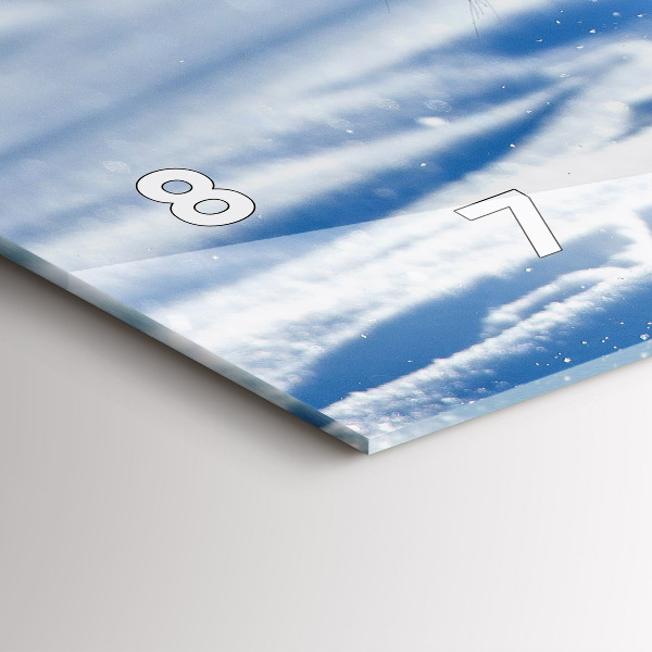 Horloge rectangulaire horizontale Un pas courageux en avant