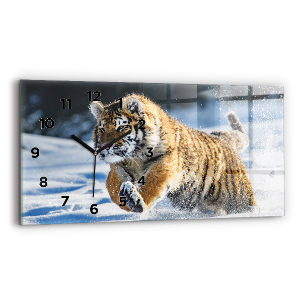 Horloge rectangulaire horizontale Un pas courageux en avant