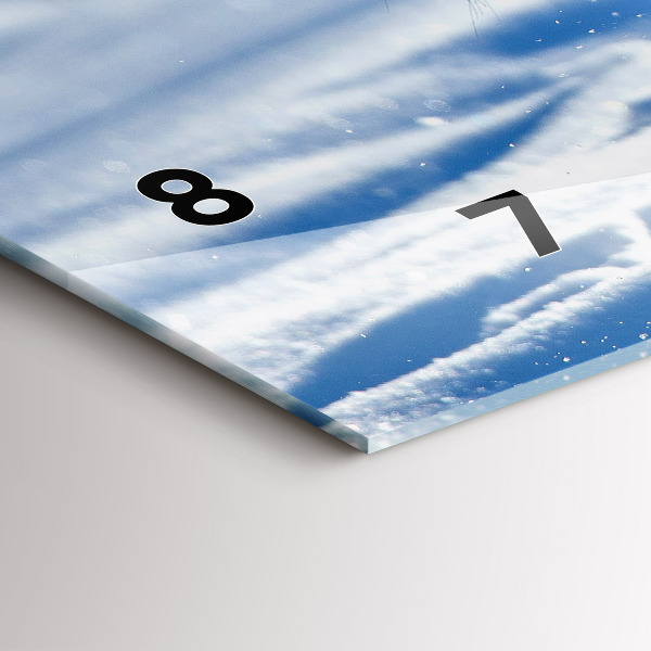 Horloge rectangulaire horizontale Un pas courageux en avant