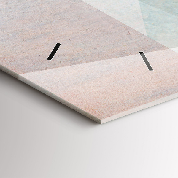 Horloge rectangulaire horizontale Texture abstraite de triangles