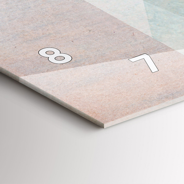 Horloge rectangulaire horizontale Texture abstraite de triangles