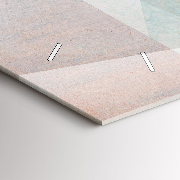 Horloge rectangulaire horizontale Texture abstraite de triangles