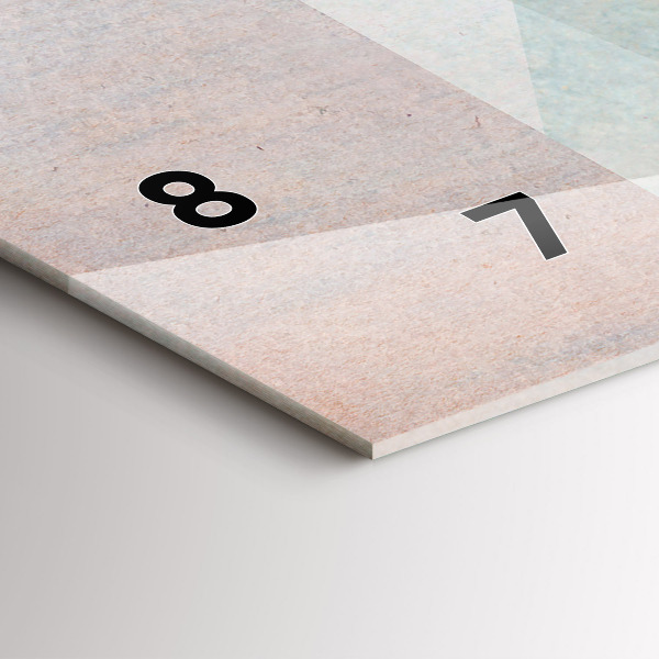 Horloge rectangulaire horizontale Texture abstraite de triangles