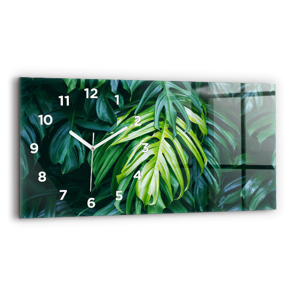 Horloge rectangulaire horizontale Le côté tropical de la nature