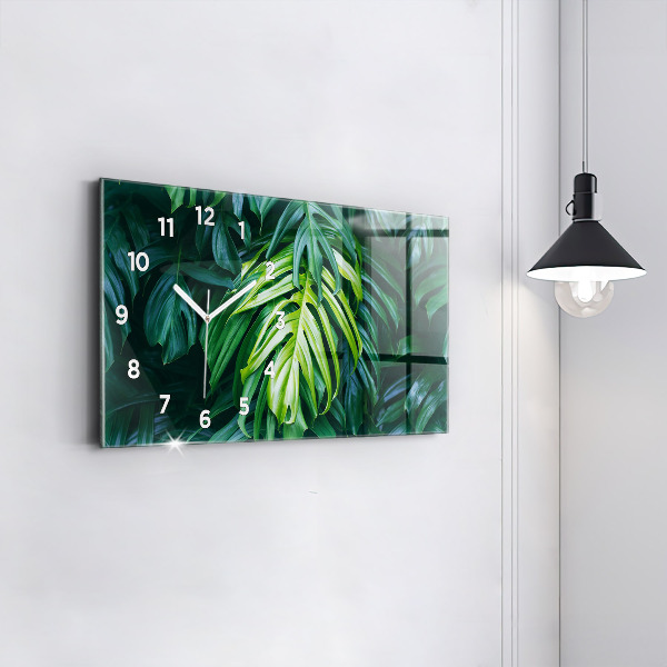 Horloge rectangulaire horizontale Le côté tropical de la nature