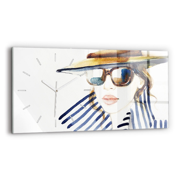 Horloge rectangulaire horizontale Derniers jours de vacances mode