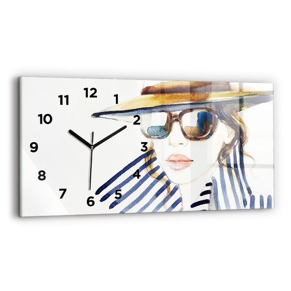 Horloge rectangulaire horizontale Derniers jours de vacances mode