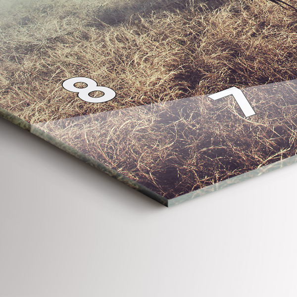 Horloge rectangulaire horizontale Zèbre – Abstraction