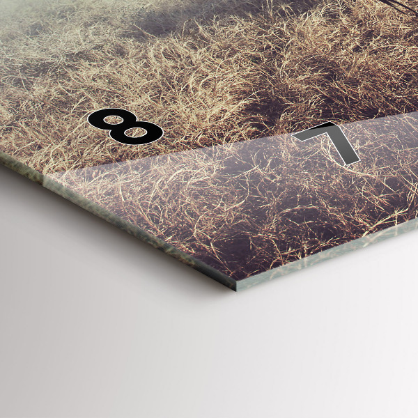 Horloge rectangulaire horizontale Zèbre – Abstraction